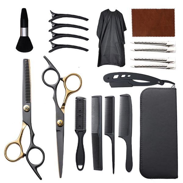 19Piece Hair Cutting Scissors Kit, Hairdressing Tools Set With Thinning Scissor