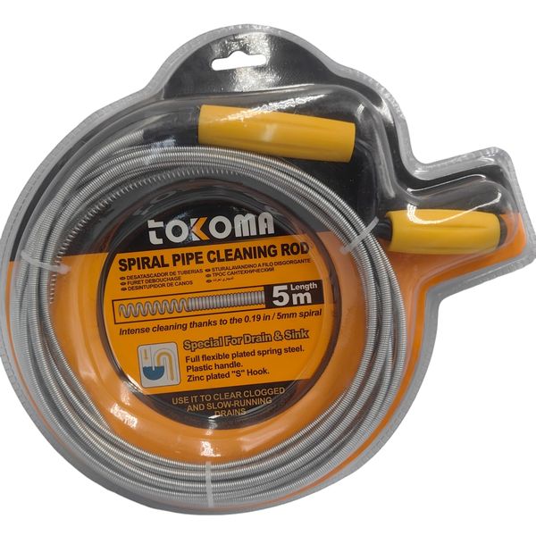 Tokoma Spiral Pipe Cleaning Rod 5m