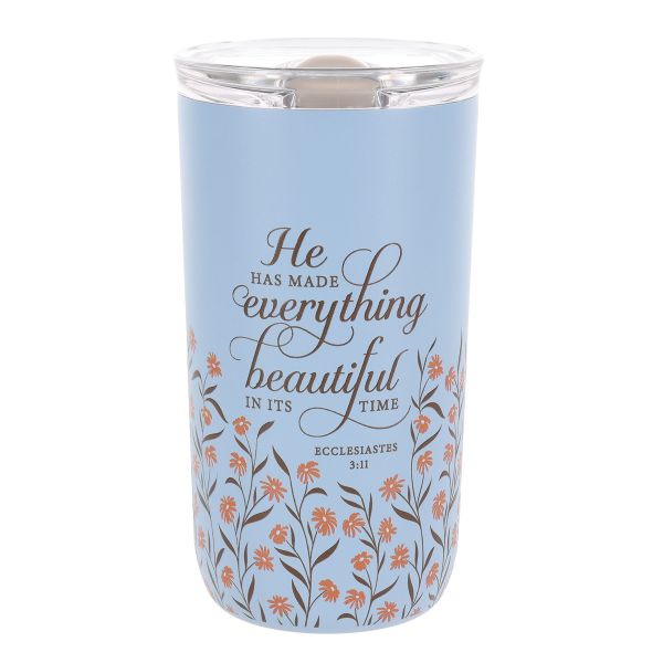 Stainless Steel Travel Mug - He Has Made Everything Beautiful in Its Time