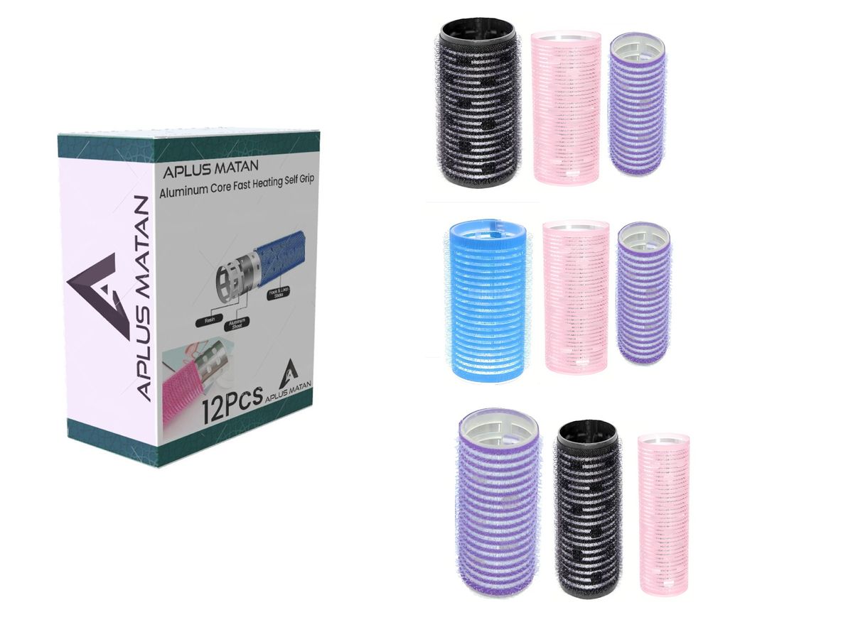 Aplus Matan Aluminum Core Hair Curler 12pieces