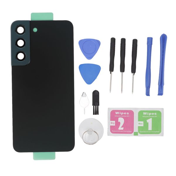 Back Glass Cover compatible with Samsung S22 Green