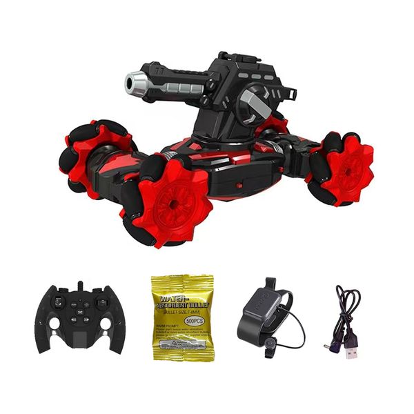 Sensor Remote Control Car with Water Bombs Versus Battle Armor Toy Car