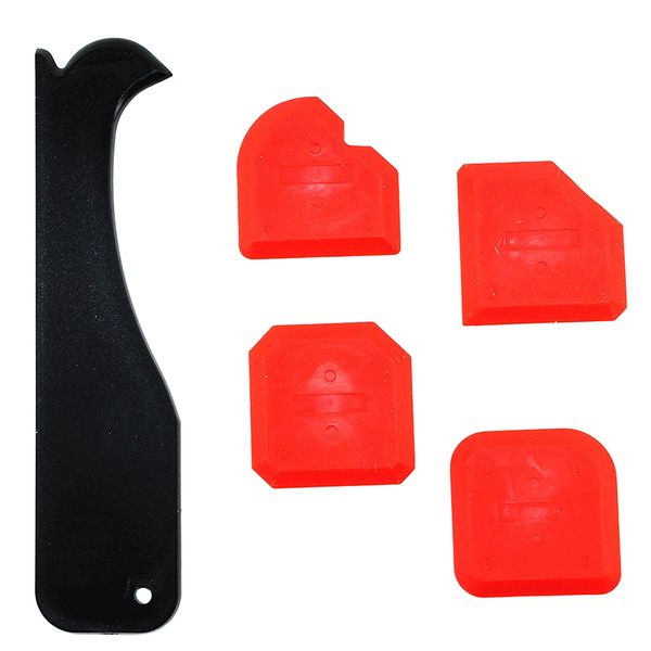 5 Piece Grout Scraper Caulking Tool Kit for Bathroom Kitchen Sealing