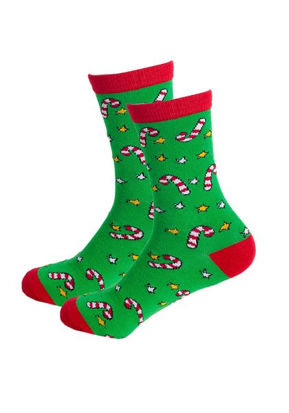 Love &amp; Sparkles Christmas Candycane Socks
