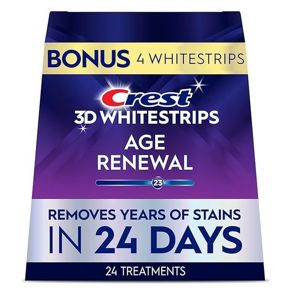 Crest 3D Whitestrips, Teeth Whitening Strip Kit Levels 23 Whiter, 48 strips