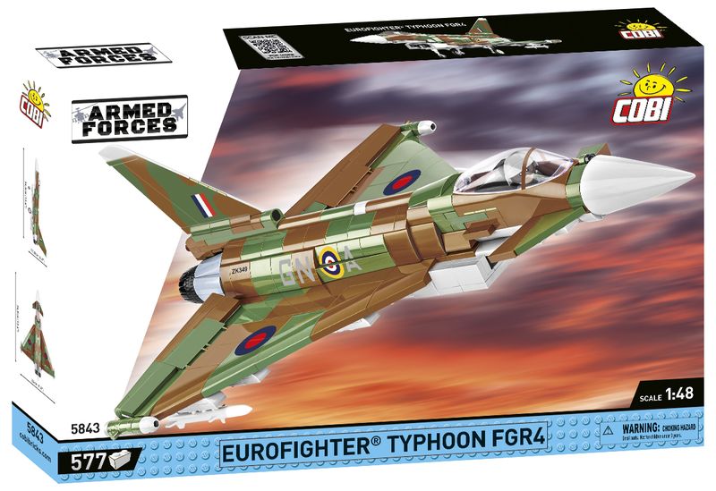 RAF TYPHOON FGR4 Fighter Jet Construction Model