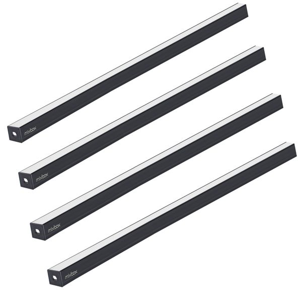 Mix Box 4 Pack 1.5m Aluminum LED Light Strip Cover - Silver