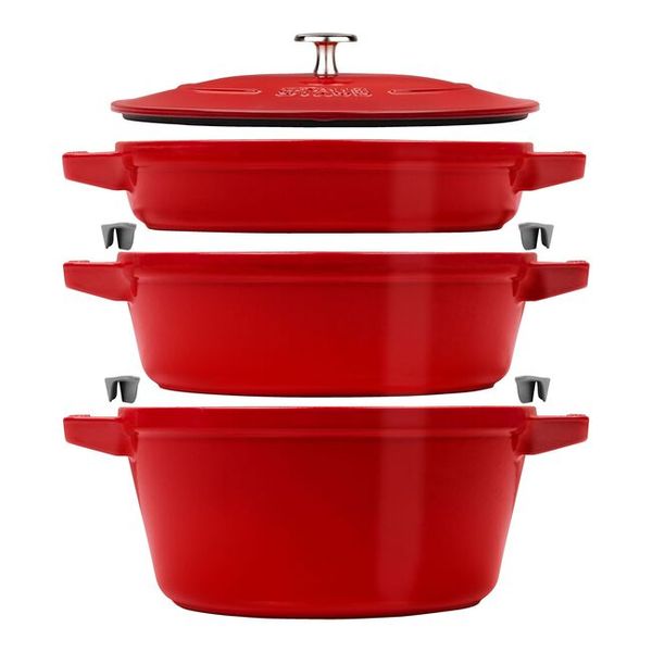 Staub Cast Iron Potset 24cm Round 3 Piece