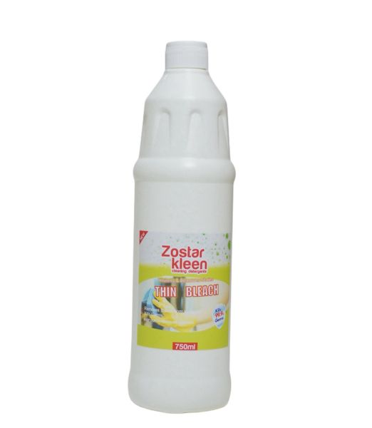 10 x Zostar Kleen 750ml Thin Bleach
