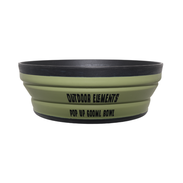 Outdoor Elements Collapsible Bowl - Olive