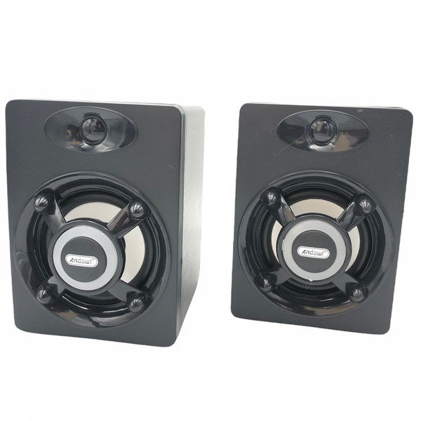 Andowl Mega Bass Vibration Computer Speakers - USB 2.0 Speaker System