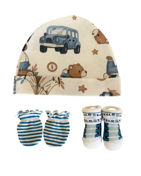 Baby Hat - Socks - Mittens - Car Design