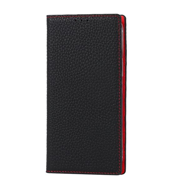 Cowhide Flip Protective Leather Phone Case Compatible with iPhone13 Pro Max