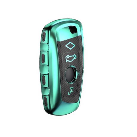JNC-Soft TPU for BMW Key Cover Full Fob Case Carbon Fiber Pattern Type-A