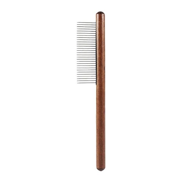 Stainless Steel Pet Hair Remover Comb with Wooden Handle