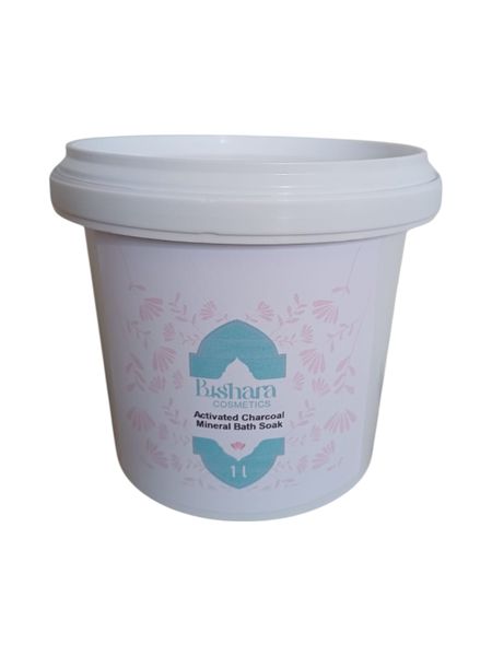 1L Bishara Cosmetics Activated Charcoal Mineral Bath Soak