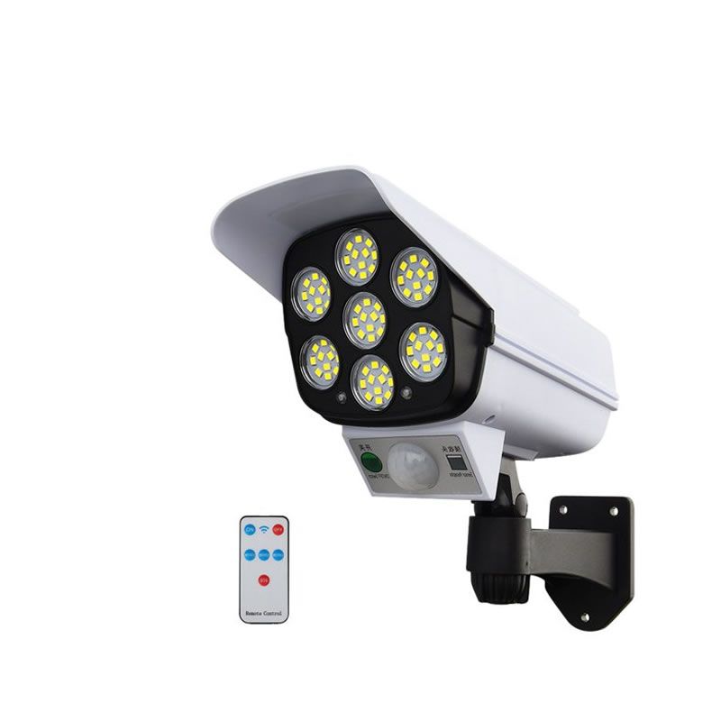 solar security led light pir sensor and remote control