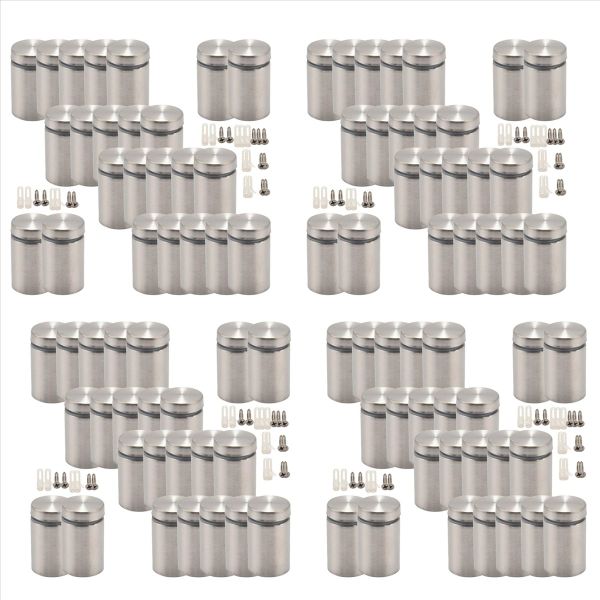 24Pcs 3/4 X 1 Inch Sign Holders Standoff Screws Wall Stainless Steel