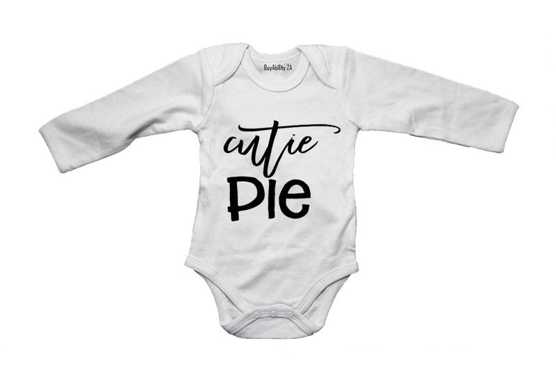 Cutie Pie - Hearts - Long Sleeve - Baby Grow