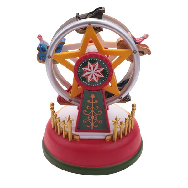 Xmas Glowing Music Carousel Ferris Wheel Christmas Gifts Christmas Eve Gift