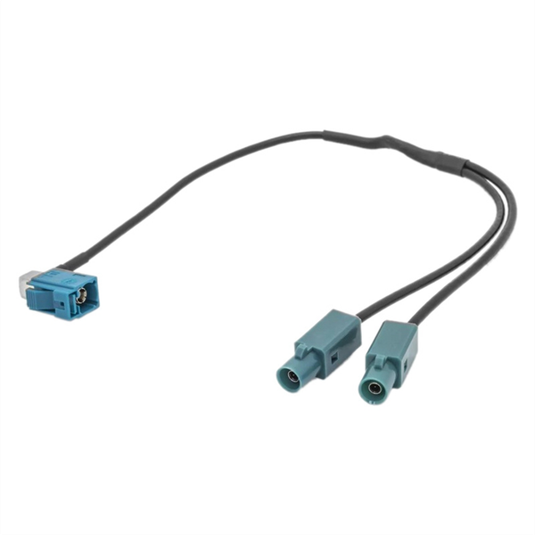 Radio Y-Antenna Adapter One Fakra Female to Two Fakra for VW/Audi