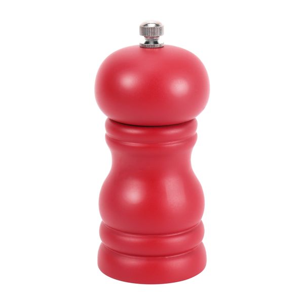 Wood Salt And Pepper Grinder Set Manual Mill Shaker Solid Wood Red