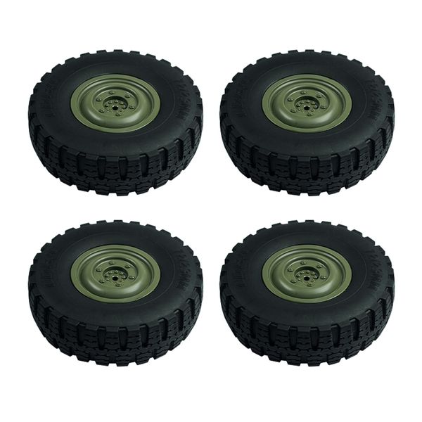 4Pcs Ld-P06 Wheel Tire Tyre For Ldrc Ld-P06 1/12 Rc Truck Car Yellow