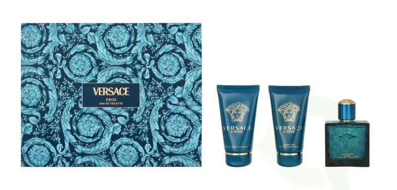 Versace Men's Eros 3 Piece Gift Set (Parallel Import)