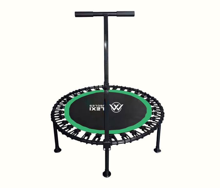 Flexi Muscles - Foldable Rebounder Fitness Trampoline with Safety Bar