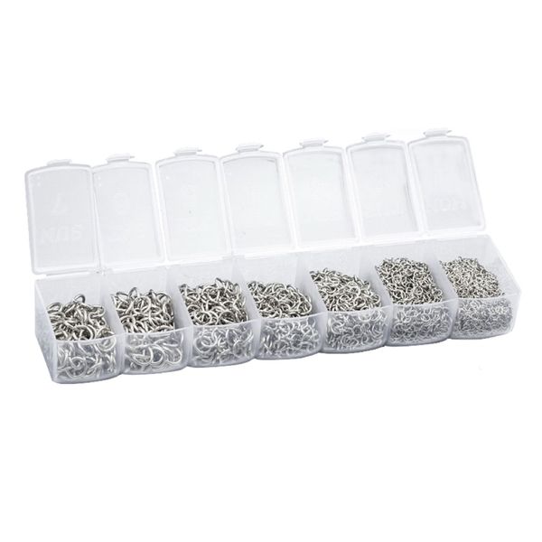 Craft Multi-Size Silver Open Jump Rings For Jewellery Making - 1450pc