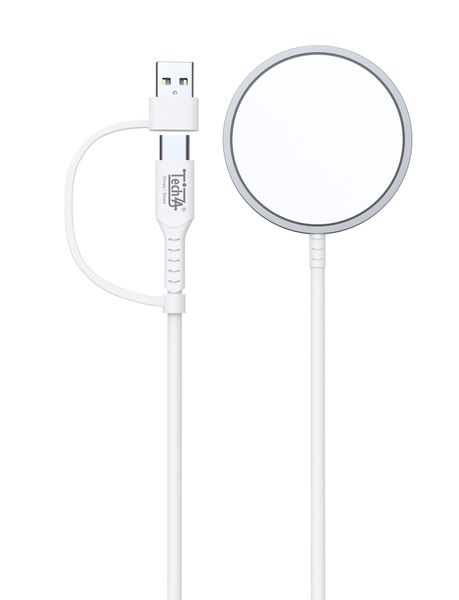 TechZA 2-in-1 Magnetic Wireless Charger (MagSafe Compatible) - TZ-JT20
