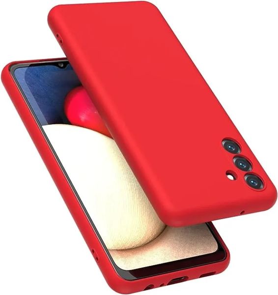 Red Silicone Case for Samsung Galaxy A14 - Protective Back Cover