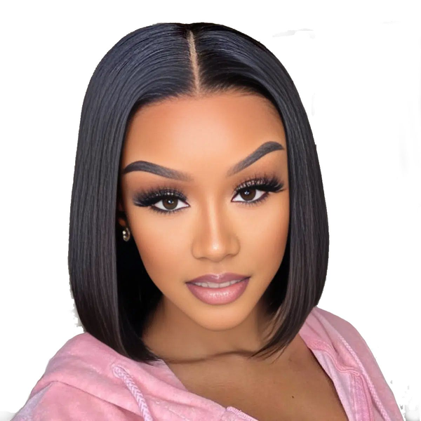 10" Brazilian Hair Full Frontal Bob Wig Combo