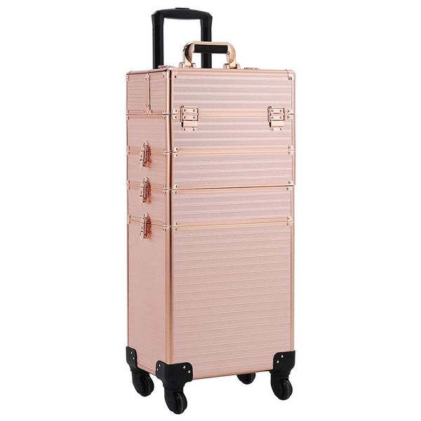 Multifunctional 4 in 1 Professional Makeup Trolley Case