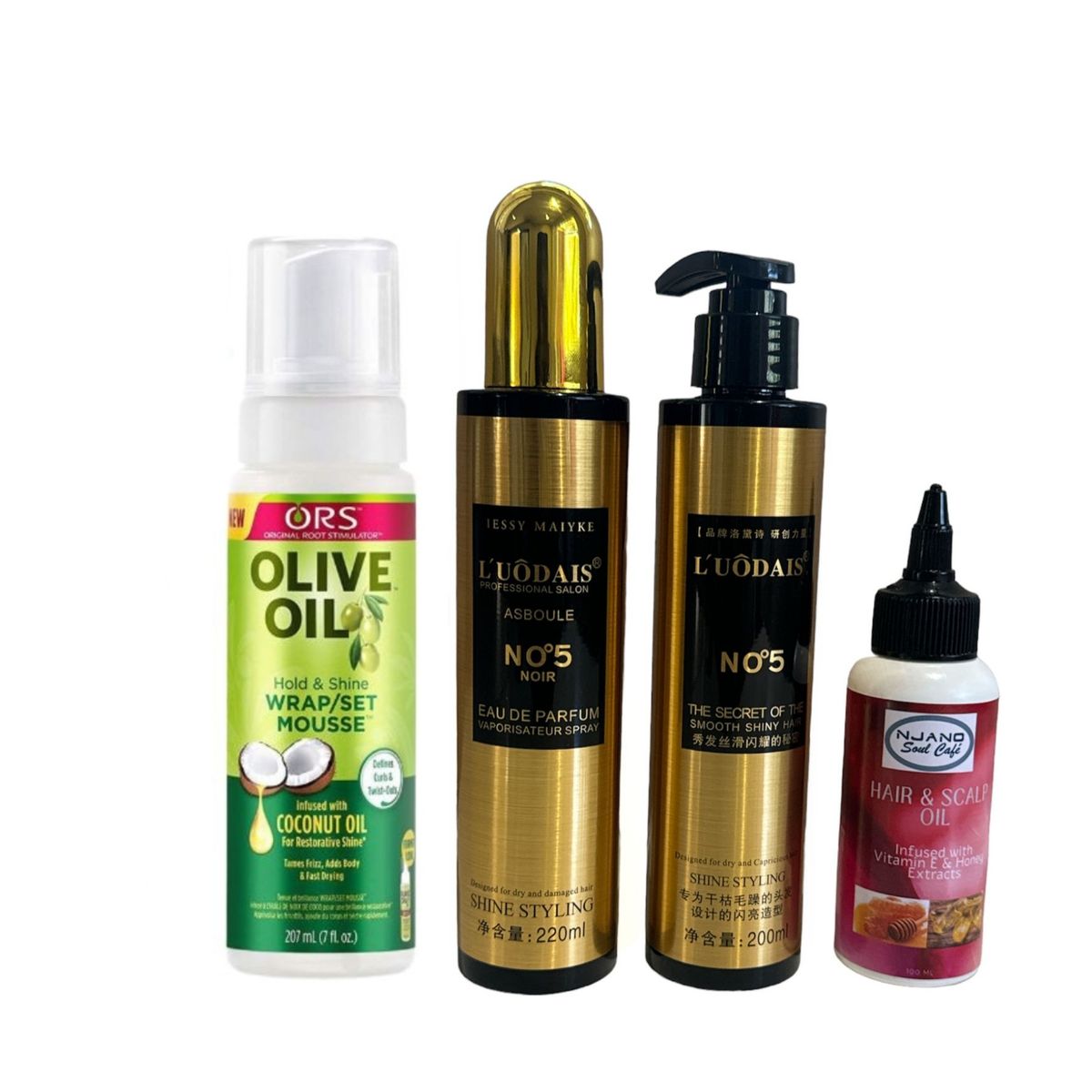 Olive Mousse Spray, Hair Perfume, Smooth & Shine Hair And Oil