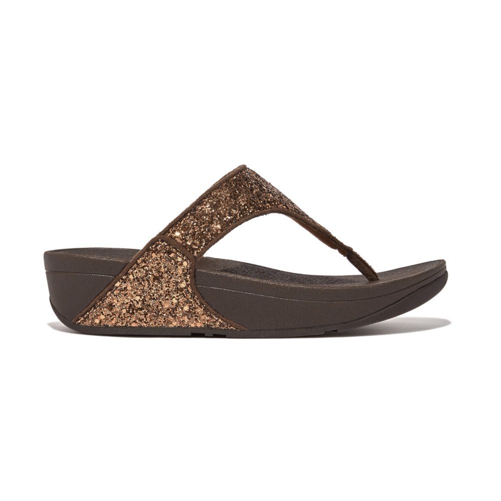 FitFlop Lulu Glitter Chocolate Metallic | Shop Today. Get it Tomorrow ...