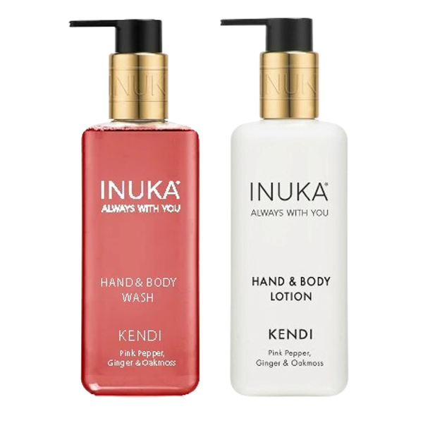 Inuka Luxury Kendi 2 x 300ml Hand &amp; Body Wash and Hand &amp; Body Lotion Set