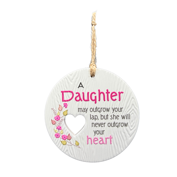 Piece of my Heart Ceramic Plaque - Daughter