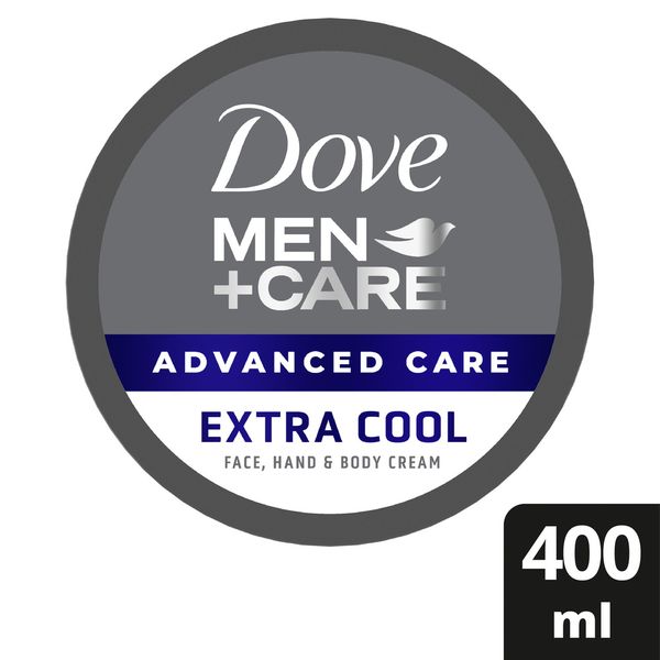 Dove Men+Care Advanced Care Extra Cool Face, Hand and Body Cream 400ml