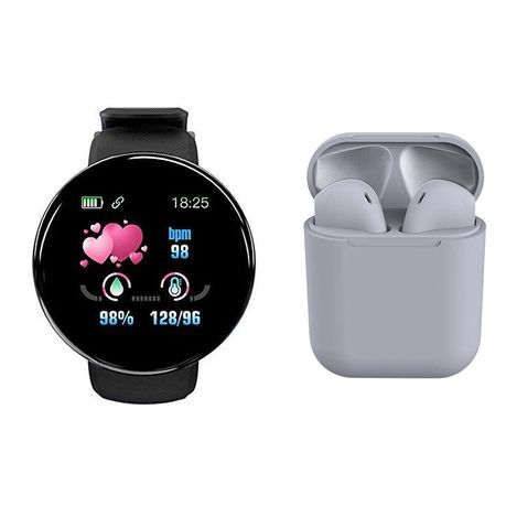 Smart watch 2024 bluetooth earphone