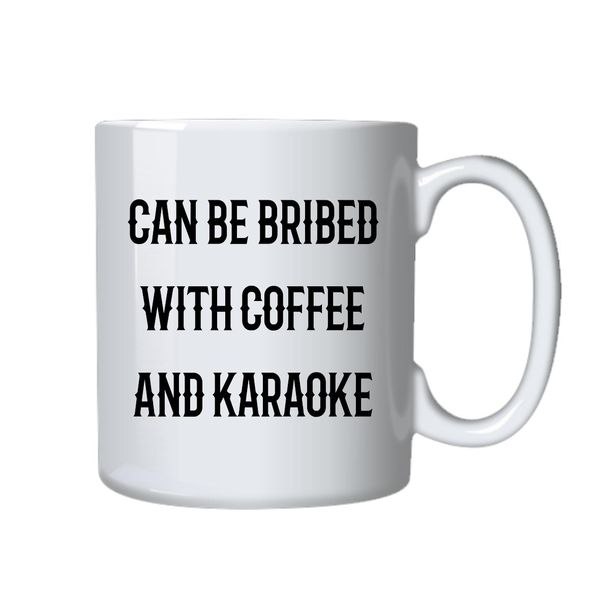 Coffee and Karaoke Mug - Best Funny Novelty Cup - Ideal Gift Idea