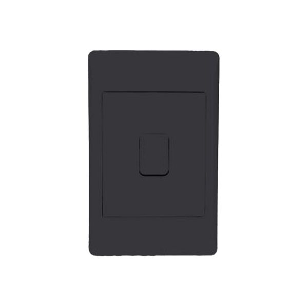 ACDC - 32a Dp Stove Isolator 2x4 C/W Black Cover Plate