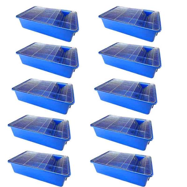 Mouse Breeder Cage Blue x 10 Pack Deal
