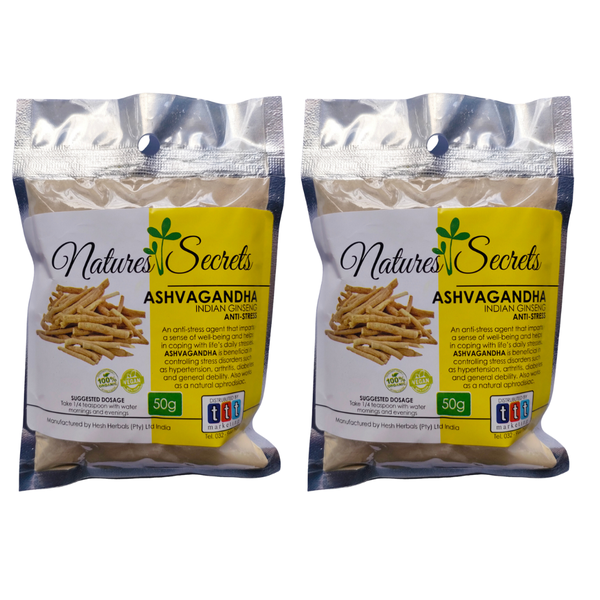 Ashwagandha powder - Natures Secrets 2 -Pack