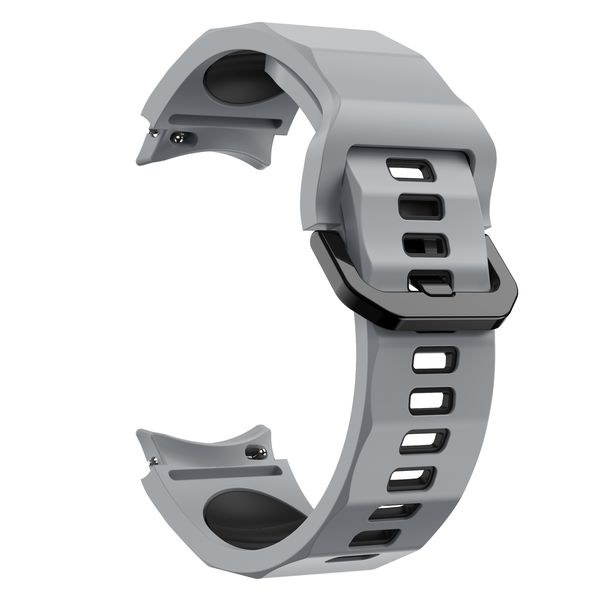 Wave Strap Compatible with Samsung Galaxy Watch 4/5/6/7 - Grey &amp; Black