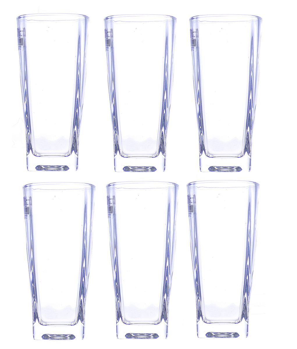 Elegant 6 Piece Glass Set Square Base 225ml Shop Today. Get it Tomorrow!