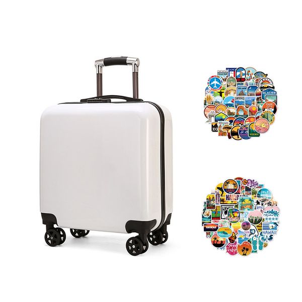 Jacaranda 20 Inch Mini Carry On Luggage Lightweight Hardside Suitcase