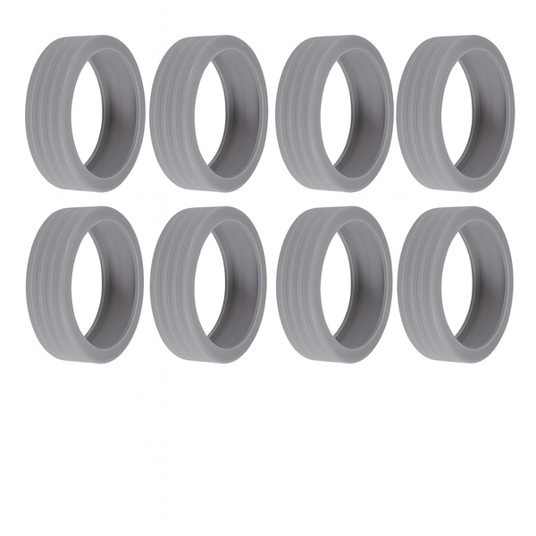 Universal Wheel Silent Covers - Grey 8 Piece