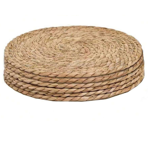 Ratten Weaved Placemats - Set of 6 - 38 - Table Decor - Round - 6pc