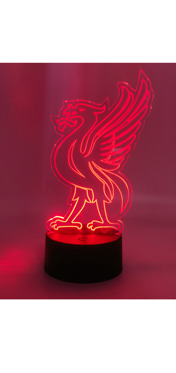 3D Acrylic LED Night Light/Lamp - Liverpool FC